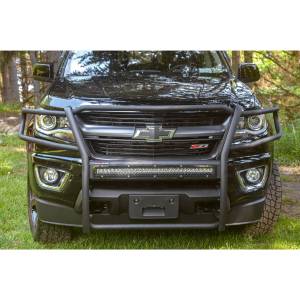 ARIES - ARIES Pro Series Black Steel Grille Guard with Light Bar, Select Colorado, Canyon Black TEXTURED BLACK POWDER COAT - 2170022 - Image 3