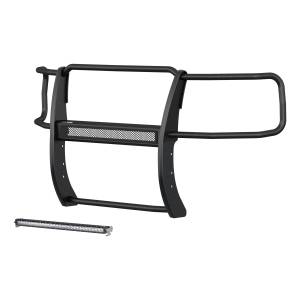 ARIES - ARIES Pro Series Black Steel Grille Guard with Light Bar, Select Silverado 2500, 3500 Black TEXTURED BLACK POWDER COAT - 2170020 - Image 1
