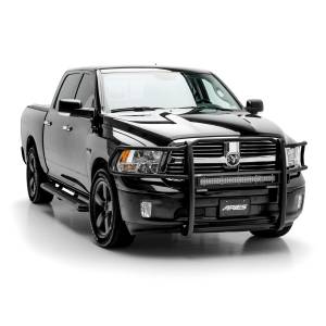 ARIES - ARIES Pro Series Black Steel Grille Guard with Light Bar, Select Dodge, Ram 1500 Black TEXTURED BLACK POWDER COAT - 2170028 - Image 3