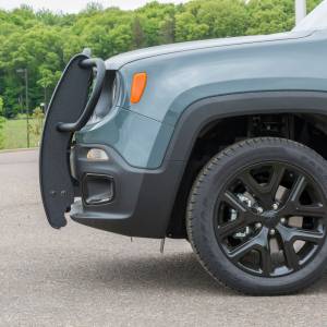 ARIES - ARIES Pro Series Black Steel Grille Guard with Light Bar, Select Jeep Renegade TEXTURED BLACK POWDER COAT - 2170031 - Image 7