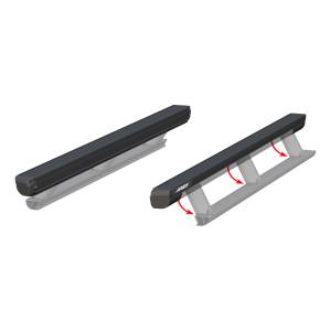 ARIES - ARIES ActionTrac 87.6" Powered Running Boards (No Brackets) CARBIDE BLACK POWDER COAT - 3025183 - Image 2