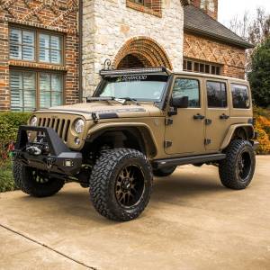 ARIES - ARIES ActionTrac 69.6" Powered Running Boards, Select Jeep Wrangler JK CARBIDE BLACK POWDER COAT - 3036570 - Image 4