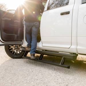 ARIES - ARIES ActionTrac 83.6" Powered Running Boards, Select Ram 1500, 2500, 3500 Crew Cab CARBIDE BLACK POWDER COAT - 3047912 - Image 6
