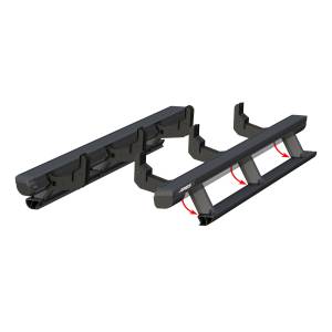 ARIES - ARIES ActionTrac 87.6" Powered Running Boards, Select Nissan Titan, XD Crew Cab CARBIDE BLACK POWDER COAT - 3047960 - Image 4