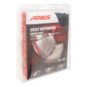 ARIES - ARIES Seat Defender 58" x 55" Removable Waterproof Black Bench Seat Cover Black  - 3146-09 - Image 4