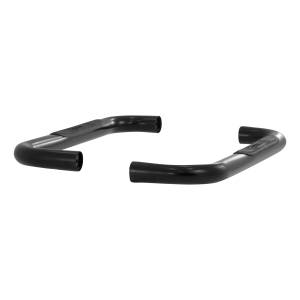 ARIES - ARIES 3" Round Black Steel Side Bars, Select Jeep Wrangler TJ Black SEMI-GLOSS BLACK POWDER COAT - 35600 - Image 4