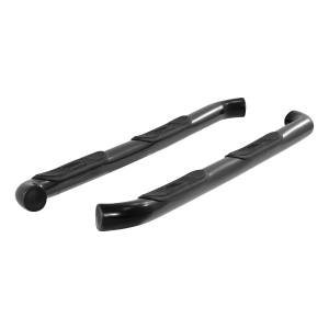 ARIES - ARIES 3" Round Black Steel Side Bars, Select Jeep Wrangler JK Unlimited Black SEMI-GLOSS BLACK POWDER COAT - 35700 - Image 8