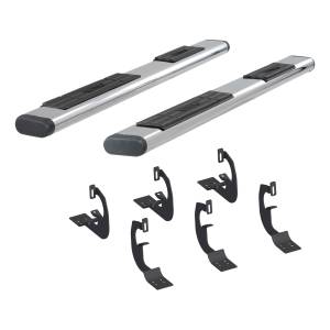 ARIES - ARIES 6" x 75" Polished Stainless Oval Side Bars, Select Silverado, Sierra Polished Stainless - 4444001 - Image 4