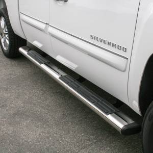 ARIES - ARIES 6" x 91" Polished Stainless Oval Side Bars, Select Chevrolet and GMC Trucks Polished Stainless - 4444003 - Image 3