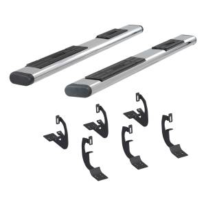 ARIES - ARIES 6" x 75" Polished Stainless Oval Side Bars, Select Chevy Silverado, GMC Sierra Polished Stainless - 4444007 - Image 3