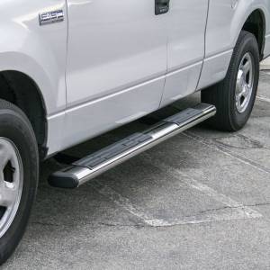 ARIES - ARIES 6" x 75" Polished Stainless Oval Side Bars, Select Ford F-150 Polished Stainless - 4444018 - Image 3
