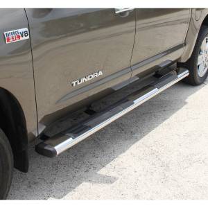 ARIES - ARIES 6" x 91" Polished Stainless Oval Side Bars, Select Toyota Tundra Polished Stainless - 4444032 - Image 3