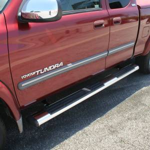 ARIES - ARIES 6" x 75" Polished Stainless Oval Side Bars, Select Toyota Tundra Polished Stainless - 4444033 - Image 3