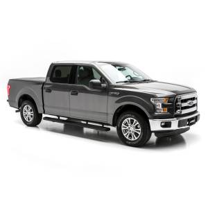 ARIES - ARIES 6" x 91" Black Aluminum Oval Side Bars, Select Ford F-Series SEMI-GLOSS BLACK POWDER COAT - 4445027 - Image 2