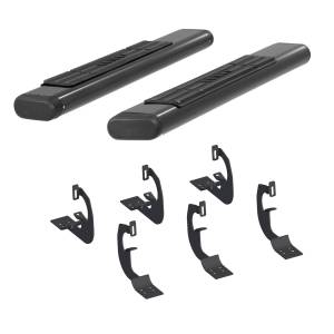 ARIES - ARIES 6" x 53" Black Aluminum Oval Side Bars, Select Toyota Tacoma SEMI-GLOSS BLACK POWDER COAT - 4445036 - Image 2