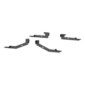 ARIES - ARIES Mounting Brackets for 6" Oval Side Bars Black CARBIDE BLACK POWDER COAT - 4502