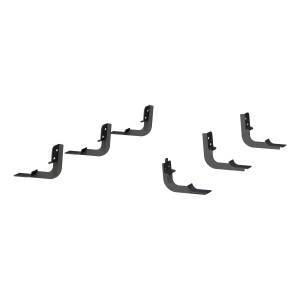 ARIES - ARIES Mounting Brackets for 6" Oval Side Bars Black CARBIDE BLACK POWDER COAT - 4523 - Image 1