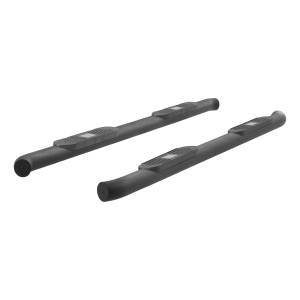 ARIES - ARIES Big Step 4" Black Aluminum Round Side Bars, Select Ford F-150, F-250, F-350 Black TEXTURED BLACK POWDER COAT - AL233043 - Image 4