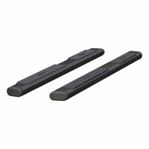 ARIES 6" x 75" Black Aluminum Oval Side Bars (No Brackets) Black SEMI-GLOSS BLACK POWDER COAT - B2875