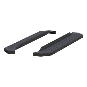 ARIES RidgeStep 6-1/2" x 53" Black Steel Running Boards (No Brackets) Black TEXTURED BLACK POWDER COAT - C2853
