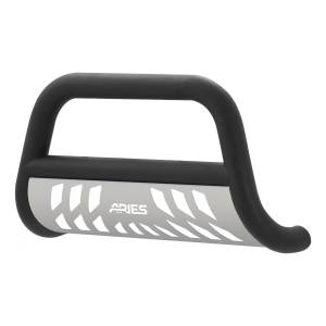 ARIES Pro Series 3" Black Steel Bull Bar, Select Silverado, Sierra 2500, 3500 HD Black TEXTURED BLACK POWDER COAT - P35-4006