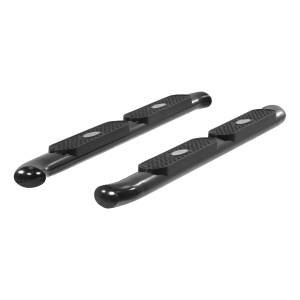 ARIES - ARIES 4" Black Steel Oval Side Bars, Select Toyota Tacoma Black SEMI-GLOSS BLACK POWDER COAT - S222008 - Image 2