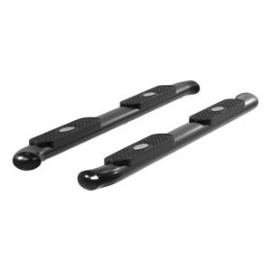 ARIES - ARIES 4" Black Steel Oval Side Bars, Select Toyota Tacoma Black SEMI-GLOSS BLACK POWDER COAT - S222009 - Image 2