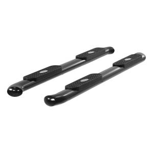 ARIES - ARIES 4" Black Steel Oval Side Bars, Select Toyota Tundra Black SEMI-GLOSS BLACK POWDER COAT - S222012 - Image 2
