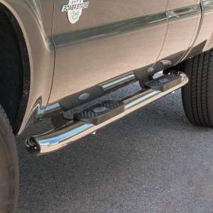 ARIES - ARIES 4" Polished Stainless Oval Side Bars, Select Ford F-250, F-350 Super Duty Stainless Polished Stainless - S223005-2 - Image 3