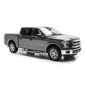 ARIES - ARIES 4" Polished Stainless Oval Side Bars, Select Ford F-150 Stainless Polished Stainless - S223039-2 - Image 2