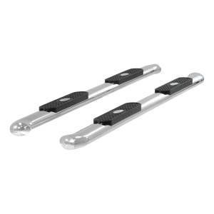 ARIES - ARIES 4" Polished Stainless Oval Side Bars, Select Silverado, Sierra 1500, 2500, 3500 Stainless Polished Stainless - S224013-2 - Image 4