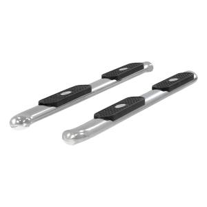 ARIES - ARIES 4" Polished Stainless Oval Side Bars, Select Silverado, Sierra 1500, 2500, 3500 Stainless Polished Stainless - S224046-2 - Image 4
