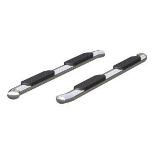 ARIES - ARIES 4" Polished Stainless Oval Side Bars, Select Chevrolet Colorado, GMC Canyon Crew Stainless Polished Stainless - S224051-2 - Image 2