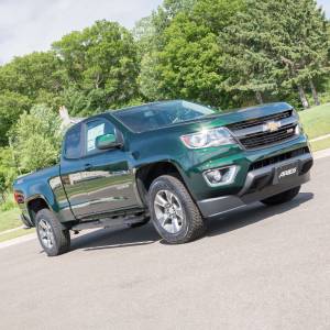 ARIES - ARIES 4" Black Steel Oval Side Bars, Select Chevrolet Colorado, GMC Canyon Extended Black SEMI-GLOSS BLACK POWDER COAT - S224052 - Image 2