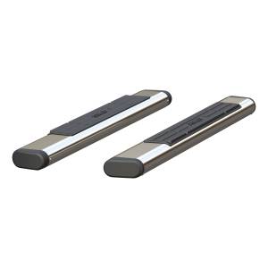 ARIES 6" x 53" Polished Stainless Oval Side Bars (No Brackets) Stainless Polished Stainless - S2853