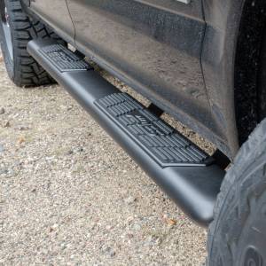 ARIES AscentStep 5-1/2" x 91" Black Steel Running Boards, Select Ford F-Series Crew CARBIDE BLACK POWDER COAT - 2558048