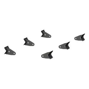 ARIES - ARIES Universal ActionTrac Mounting Brackets (6-Pack, Fabricated Brackets Required) TEXTURED BLACK POWDER COAT - 3025176 - Image 1