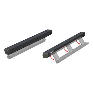 ARIES - ARIES ActionTrac 83.6" Powered Running Boards (No Brackets) CARBIDE BLACK POWDER COAT - 3025179