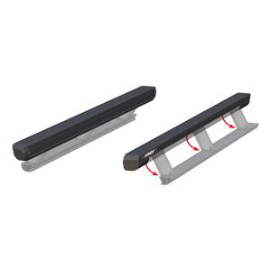 Exterior - Running Boards & Accessories - ARIES - ARIES ActionTrac 87.6" Powered Running Boards (No Brackets) CARBIDE BLACK POWDER COAT - 3025183