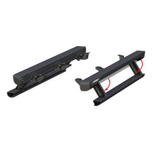 ARIES - ARIES ActionTrac 69.6" Powered Running Boards, Select Jeep Wrangler JK CARBIDE BLACK POWDER COAT - 3036570 - Image 7