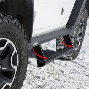 ARIES - ARIES ActionTrac 69.6" Powered Running Boards, Select Ford Bronco CARBIDE BLACK POWDER COAT - 3048923
