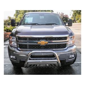 ARIES - ARIES 3" Polished Stainless Bull Bar, Select Chevy Silverado, GMC Sierra 2500, 3500 HD Polished Stainless - 35-4011 - Image 5