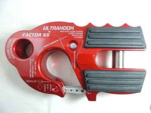 Factor 55 - Factor 55 UltraHook Winch Hook W/Shackle Mount Red - 00250-01 - Image 1