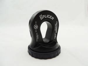 Factor 55 - Factor 55 Splicer 3/8-1/2 Inch Synthetic Rope Splice On Shackle Mount Black - 00352-04