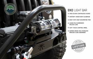 Overland Vehicle Systems 10 Inch LED Light Bar With Variable Beam DRL, RGB Back Light 6 Brightness EKO - 15010101