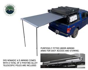 Overland Vehicle Systems - Overland Vehicle Systems Nomadic Awning 1.3 - 4.5 Foot With Black Cover - 18039909 - Image 2