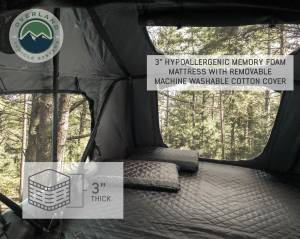 Overland Vehicle Systems - Overland Vehicle Systems Roof Top Tent 3 Person Extended Roof Top Tent Dark Gray Base With Green Rain Fly With Bonus Pack Nomadic - 18039936 - Image 5