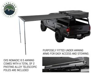 Overland Vehicle Systems - Overland Vehicle Systems Awning 2.0-6.5 Foot With Black Cover Universal Nomadic - 18049909 - Image 3