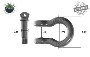 Overland Vehicle Systems - Overland Vehicle Systems Recovery Shackle 3/4 Inch 4.75 Ton Gray Universal - 19019903 - Image 6