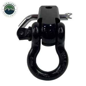 Overland Vehicle Systems - Overland Vehicle Systems Receiver Mount Recovery Shackle 3/4 Inch 4.75 Ton With Dual Hole Black Universal - 19109901 - Image 8